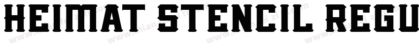 Heimat Stencil Regul字体转换